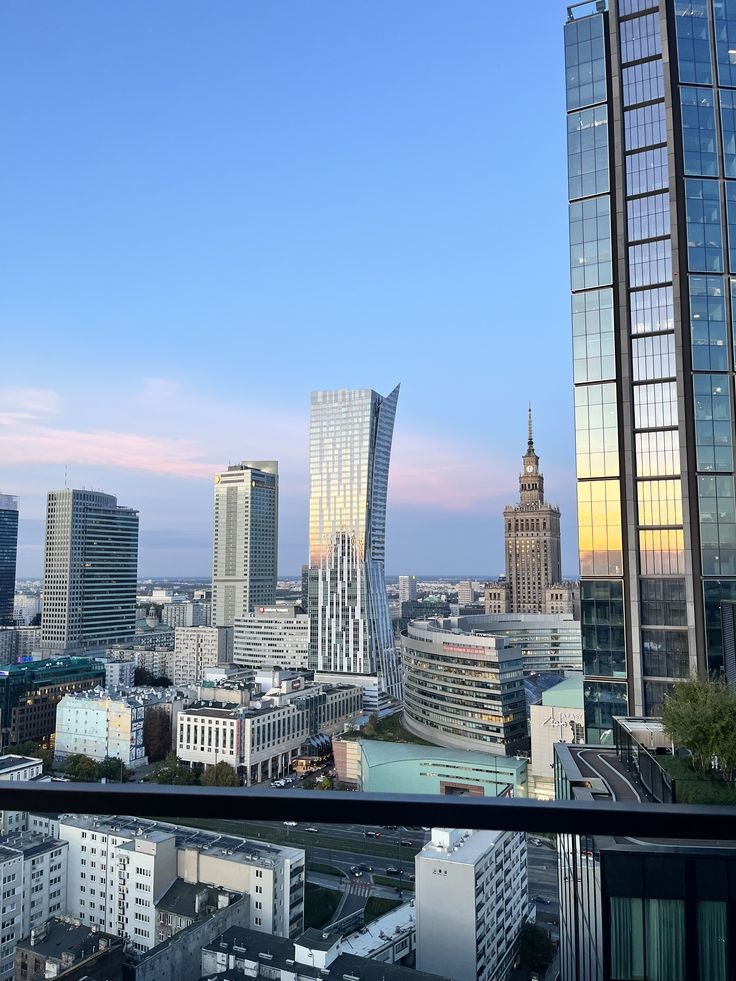 The modern skyline rising around the Palace of Culture and Science marks Warsaw's post-1989 economic rewrite.